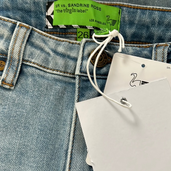 Free People x Sandrine Rose - NWT Distressed Flare Jeans - Picture 12 of 13